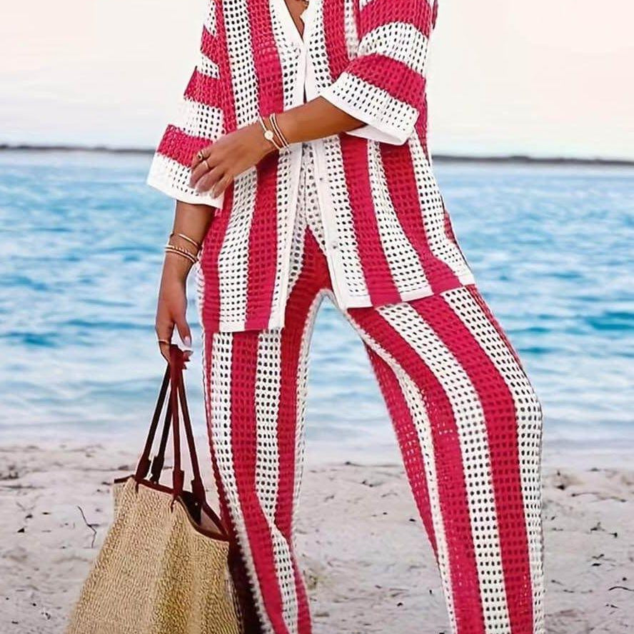 Amelia | Set Rayat Elegant și Confortabil