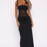 Darla – Rochie Maxie de Damă Elegantă cu Dantelă și Croială Ajustată