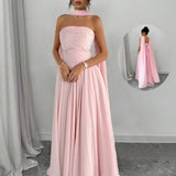 Alessia – Rochie de Damă Maxi Elegantă Sculptată Fără Bretele