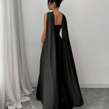 Alessia – Rochie de Damă Maxi Elegantă Sculptată Fără Bretele