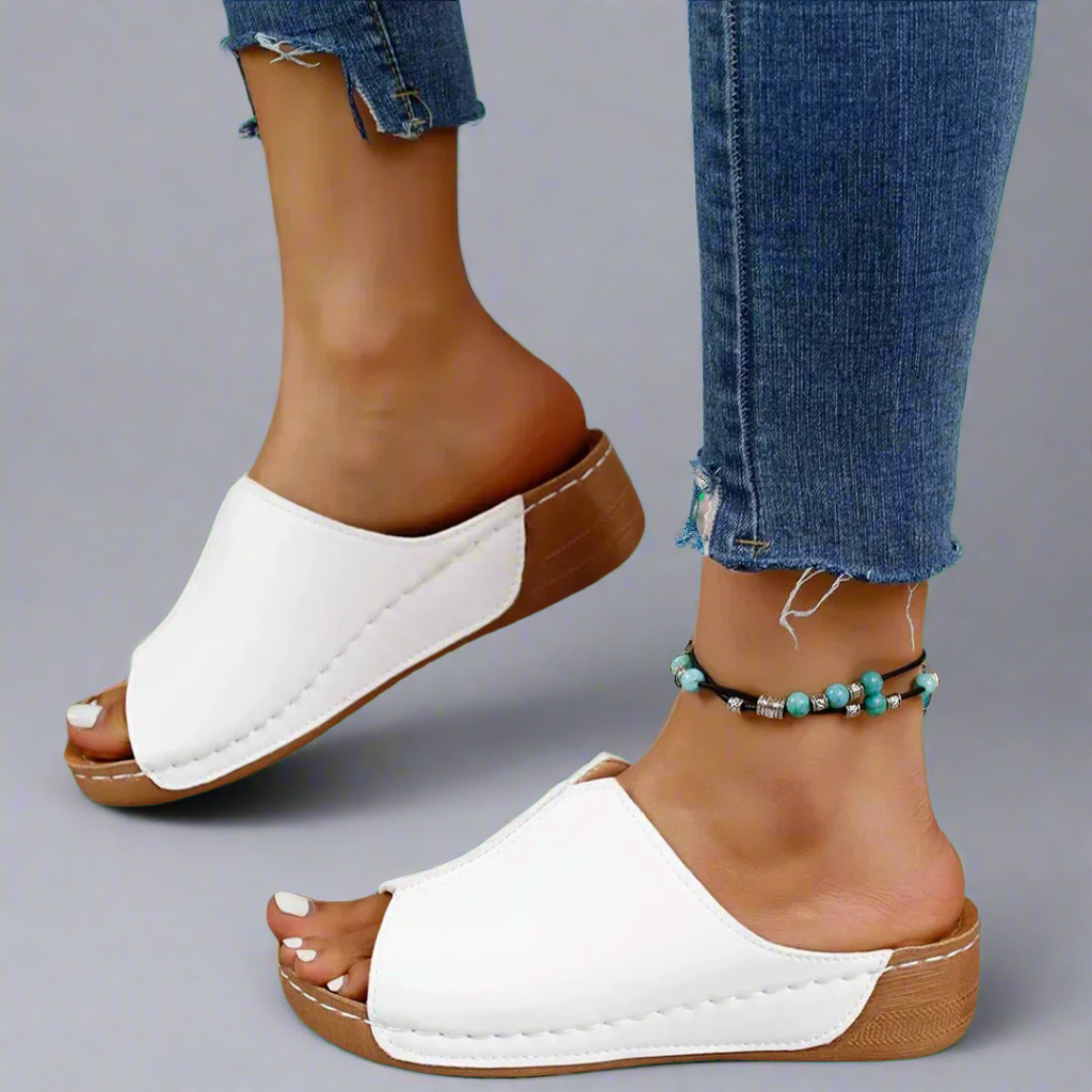 Clemensia | Sandale pe platformă lucrate manual din materiale premium