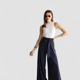 ARIANE – PANTALONI DIN IN CU PICIOR LAT PENTRU FEMEI