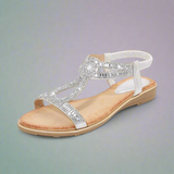 Vally | Sandale aurii lucrate manual cu un confort deosebit