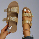 Elfriede | Sandale din piele premium strălucitoare