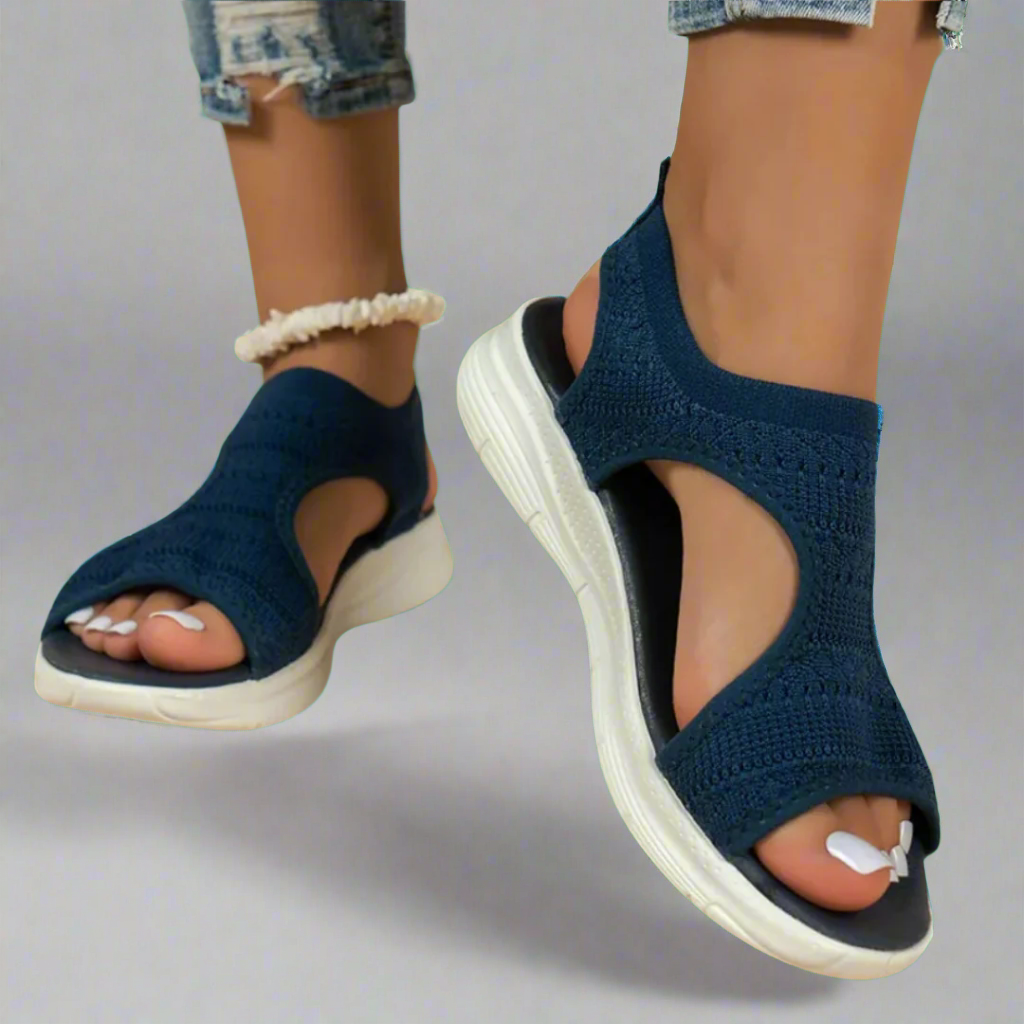 Amelie | Sandale din piele ecologică, realizate manual, cu toc înalt din materiale premium