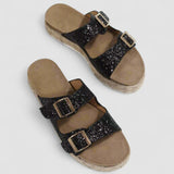 Elfriede | Sandale din piele premium strălucitoare