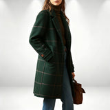 Beatrice - Palton din lână în carouri