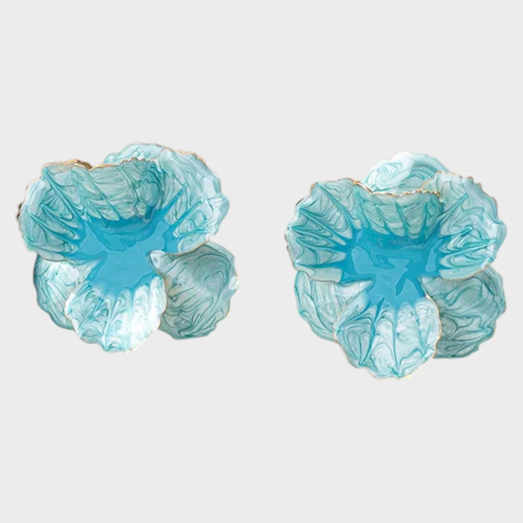 Elena – Cercei florali geometrici