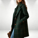 Beatrice - Palton din lână în carouri