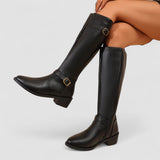 Sara – Cizme de Damă Până la Genunchi Stil Călărie