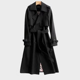 Amoura - Trench Coat cu Curea, Clasic și Elegant