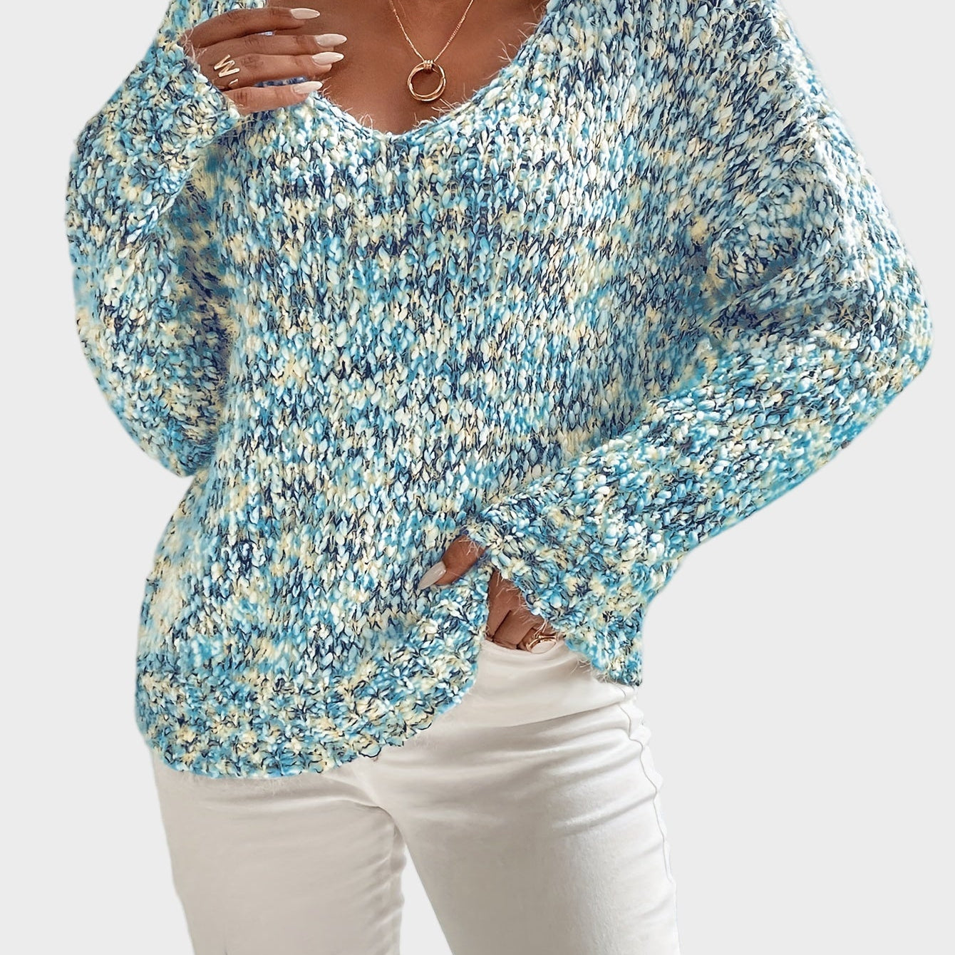 Chryselda - Pulover Casual Cu Mâneci