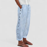 Dagny | Pantaloni Stripe de Vară Eleganți