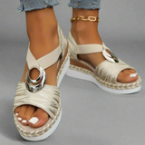 Dahlia | Sandale cu toc realizate manual din materiale premium