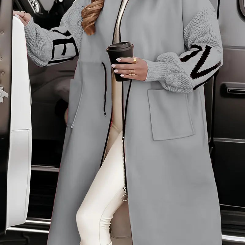 Rosana – Palton de Damă Elegant cu Glugă