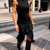 Ana – Rochie de Damă Lungă Fără Mâneci Elegantă