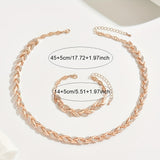 Set elegant de coadă de pește cu stras din sticlă