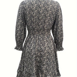 Alina – Rochie de Damă cu Volane la Mâneci Elegantă și Feminina