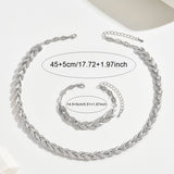 Set elegant de coadă de pește cu stras din sticlă