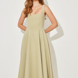 Amelia – Rochie Midi Fluidă de Damă Elegantă