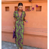 Antonia – Rochie Boho de Damă cu Mâneci Bufante și Croi Ajustat