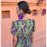 Antonia – Rochie Boho de Damă cu Mâneci Bufante și Croi Ajustat