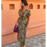 Antonia – Rochie Boho de Damă cu Mâneci Bufante și Croi Ajustat