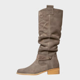 Doina - Cizme elegante din piele întoarsă