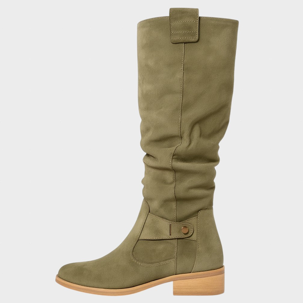 Doina - Cizme elegante din piele întoarsă