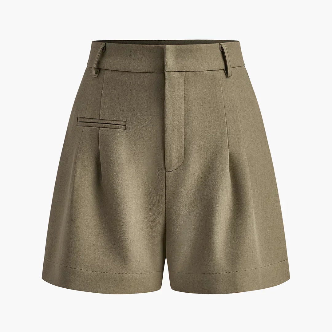 Shorturi Semi-Transparente cu Talie Medie Fără Curea