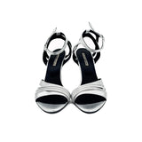 Keep in Touch silver leather sandals