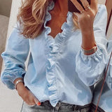 Enola | Bluză drăguță cu volane amuzante