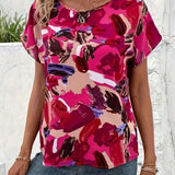 Trudy – Bluză de Damă Elegantă cu Imprimeu Colorat