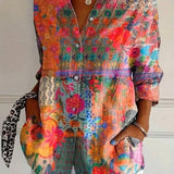 Annika | Bluză vibrantă cu imprimeu jucăuș