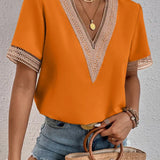 Davina | Bluză elegantă cu accente din dantelă rafinată