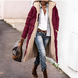 Arana – Parka de Damă Dublă cu Căptușeală Sherpa și Stil Matlasat