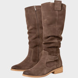 Doina - Cizme elegante din piele întoarsă