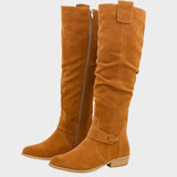 Doina - Cizme elegante din piele întoarsă