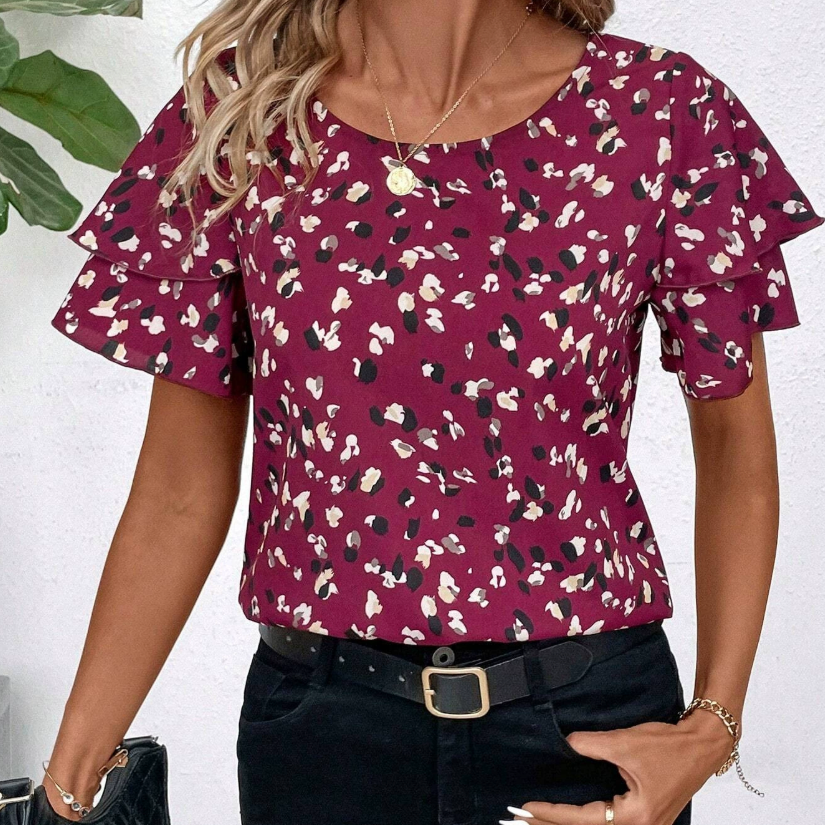 Regina | Bluză modernă cu volane playful