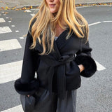 Grace – Palton de Damă Elegant din Blană Sintetică