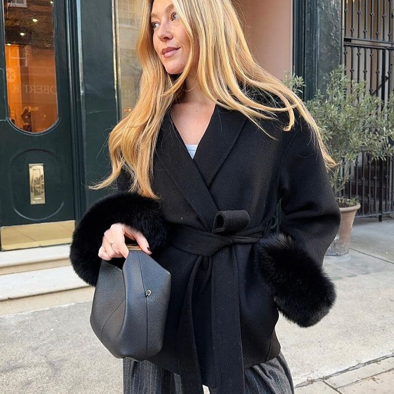 Grace – Palton de Damă Elegant din Blană Sintetică