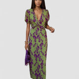 Antonia – Rochie Boho de Damă cu Mâneci Bufante și Croi Ajustat