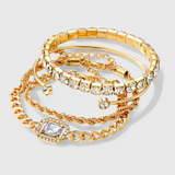 Larisa – Set de brățări cu detalii strălucitoare