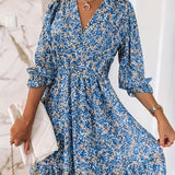 Alina – Rochie de Damă cu Volane la Mâneci Elegantă și Feminina