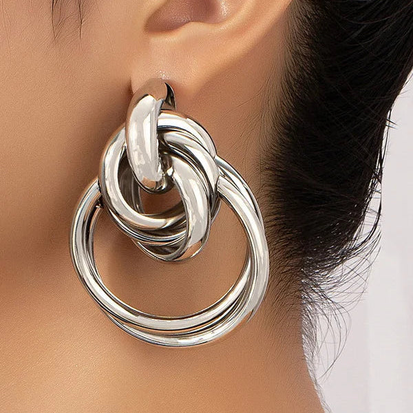 Diana – Cercei rotunzi împletiți