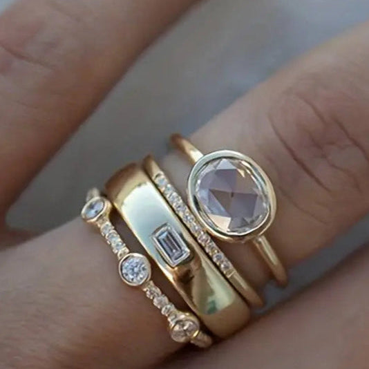 Catalina – Set de inele cu zirconiu strălucitor