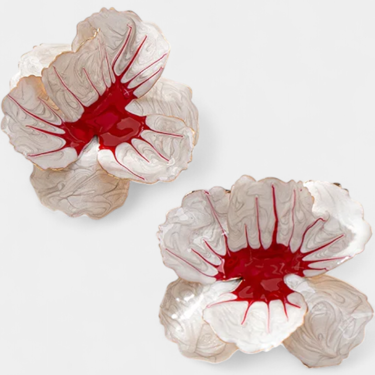 Elena – Cercei florali geometrici