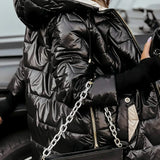 Nolwen - Palton Elegant de Iarnă cu Glugă și Umplutură