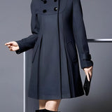 Claire – Palton Elegant de Damă cu Croi Lejer din Bumbac și Poliester