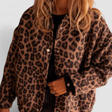 Charlene – Jachetă de Damă Elegantă cu Model Leopard